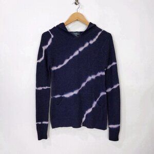 Belle by Belldini Size S Womens Pullover Hoodie Sweater Tie Dye Heather Blue